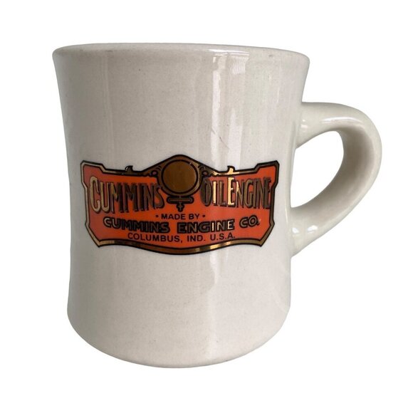 Retro Style Cummins Oil Engines Heavy Ceramic Coffee Mug - Picture 1 of 7